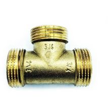 Raccordo A T In Ottone Da 3/4" Maschio/femmina/maschio