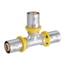 Raccordo a t intermedio a pressare per multistrato gas 16x16x16 mm