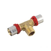 Raccordo a t maschio a pressare per tubo multistrato modello cobrapress 3/4' ø26x3 Tiemme