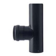 Raccordo a 't' m/f per stufe a pellet nero opaco pesante MM.1,2 - CM.12