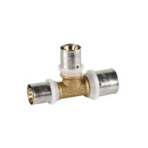 Raccordo A Tee Intermedio Ridotto Ø20/2,25 X 16/2 X 20/2,25 Pexal Brass - Raccordo A Pressare Vs0175820