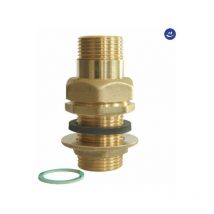 Raccordo dritto 3 pezzi maschio in ottone giallo per serbatoio serie 1700 1 rinaldi e pettinaroli