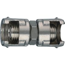 Nipplo c/doppio dado capettato aria 1/4" – Acciaio zincato – Raccordo per compressore