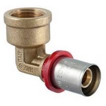 Raccordo curvo femmina a pressare per multistrato 3/4' x 26