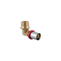 Raccordo curvo maschio a pressare per multistrato 2' x 63