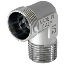 Raccordo curvo maschio cromato Misura: 1/2 - 24X19 fil (D.16)