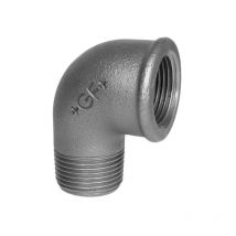 Raccordo curvo ridotto maschio femmina in ghisa malleabile zincata 3/4' Georg Fischer