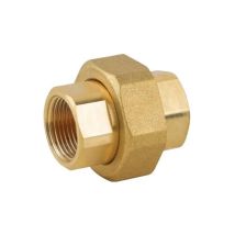 Rinaldi E Pettinaroli - Raccordo Diritto 3 Pezzi Femmina Femmina In Ottone Giallo Serie 7500 11/4'
