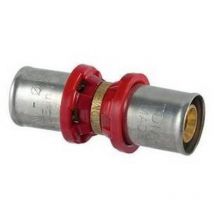 Raccordo diritto doppio a pressare per multistrato 20x20