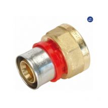 Raccordo diritto femmina per tubo multistrato a pressare modello al-cobrapex 1/2 ø18 TIEMME