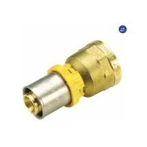 Raccordo diritto femmina per tubo multistrato a pressare per gas modello al-cobrapex 1 ø32 Tiemme