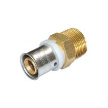 Raccordo diritto maschio diam.3/4x26 a pressare per multistrato