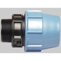 Raccordo diritto maschio plastica 20 x 1 Unidelta