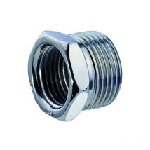 Raccordo diritto ridotto maschio femmina in acciaio zincato 1/2'x1/8' Raccorderie Metalliche