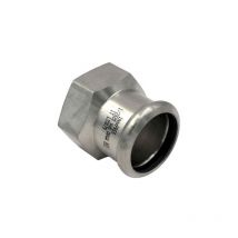 Raccordo dritto a pressare femmina femmina in acciaio inox serie inoxpres uniko 3/4"xø18 RACCORDERIE METALLICHE