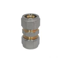 Raccordo dritto doppio per tubo multistrato diam. 20 mm Rinaldi E Pettinaroli