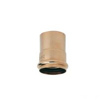 Riquier - Raccordo dritto maschio femmina in piombo/PVC o rame/PVC D.40