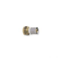 Raccordo femmina fisso multistrato in ottone 20x27/20mm