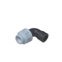 Raccordo gomito compressione tubo polietilene femmina irrigazione giardino 25x3/4 f