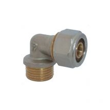 Raccordo gomito curvo maschio 3/4' x 20 mm per multistrato Rinaldi E Pettinaroli