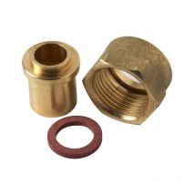 Raccordo 2 pezzi per gas butano/propano a saldare, Maschio x Diam.12 mm Gazinox Gazinox