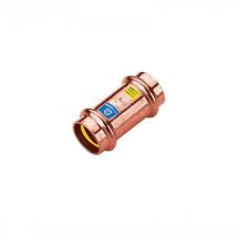 Raccordo manicotto con battuta rame 12 mm a pressare f/f Frabo