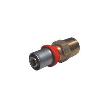 Raccordo press diritto maschio per multistrato Misura: 1/2 x 20 -conf
