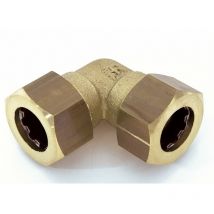 Raccordo curvo 90° rapido in ottone D.12 per tubo rame Quick Plomberie