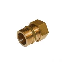 Attacco rapido in ottone m 15 x 21 per tubo rame Quick Plomberie