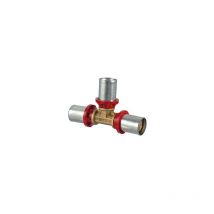 Raccordo tee a pressare per multistrato 50x32x50