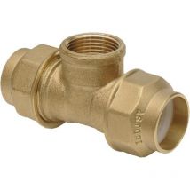 Raccordo tubo polietilene t ti tee femmina in pvc 25x3/4x25 Astori