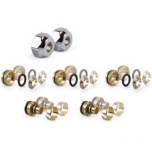 Raccords Caligo en laiton chromé pour tubes en cuivre - Lineabeta