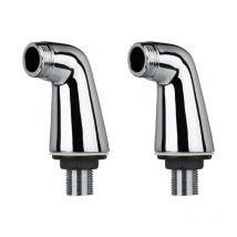 Paire de colonnettes luxe paini Chrome