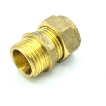 15mm x G1/2 Raccords de compression en laiton pour adaptateur de coupleur mâle