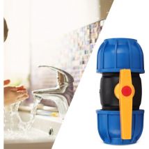 Debuns - Raccords de vanne de connexion de tuyau pe 63mm, raccords de vanne de connexion de tuyau d'eau, raccords de robinet à tournant sphérique..