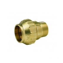 Raccords en laiton - arc manchon mâle Dimensions : Ø25mm x 3/4'.