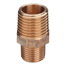 Raccords filetés en bronze Mamelon inégal