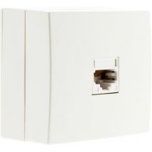 Prise téléphone RJ45 - Blanc - Bel'Vue Zenitech