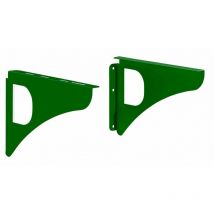 Decayeux - Lot de 2 équerres design en acier pour boîte aux lettres - Vert