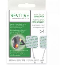 Lot De 4 Électrodes Hypoallergéniques Pour Stimulateur Circulatoire – Adhésives, Utilisables 20 À 30 Fois – Remplacement Revitive Medic