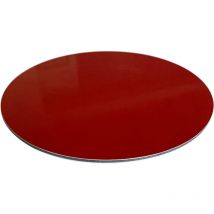 Panneau Composite Aluminium Couleur 3 mm Rond. Plaque alu ronde - Bordeaux - Diamètre 250 mm