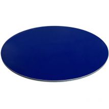 Panneau Composite Aluminium Couleur 3 mm Rond. Plaque alu ronde - Bleu - Diamètre 200 mm