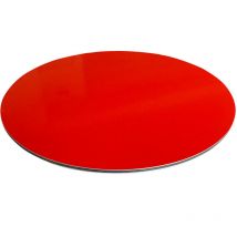 Panneau Composite Aluminium Couleur 3 mm Rond. Plaque alu ronde - Rouge - Diamètre 750 mm