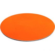 Panneau Composite Aluminium Couleur 3 mm Rond. Plaque alu ronde - Orange - Diamètre 300 mm