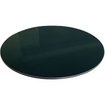 Panneau Composite Aluminium Couleur 3 mm Rond. Plaque alu ronde - Noir - Diamètre 400 mm