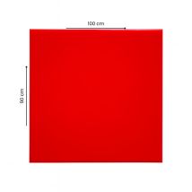 Verre acrylique couleur 3 mm- Rouge - 900 x 1000 mm