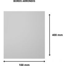 Plaque verre acrylique miroir 3 mm. Miroir synthétique. Plaque miroir acrylique. Verre synthétique. pmma xt. Verre de sécurité miroir - Bords