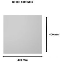 Plaque verre acrylique miroir 3 mm. Miroir synthétique. Plaque miroir acrylique. Verre synthétique. pmma xt. Verre de sécurité miroir - Bords