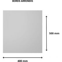 Plaque verre acrylique miroir 3 mm. Miroir synthétique. Plaque miroir acrylique. Verre synthétique. pmma xt. Verre de sécurité miroir - Bords