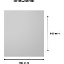 Plaque verre acrylique miroir 3 mm. Miroir synthétique. Plaque miroir acrylique. Verre synthétique. pmma xt. Verre de sécurité miroir - Bords